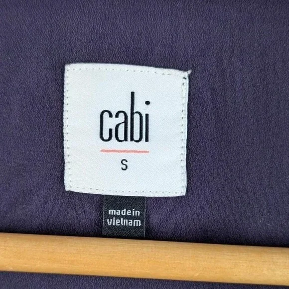 Cabi Ellery Floral Shift Dress Navy Blue Chiffon Floral Print Size Small - Picture 7 of 8